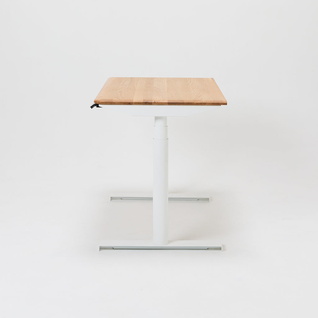 プレディデスク-オーク/ホワイト