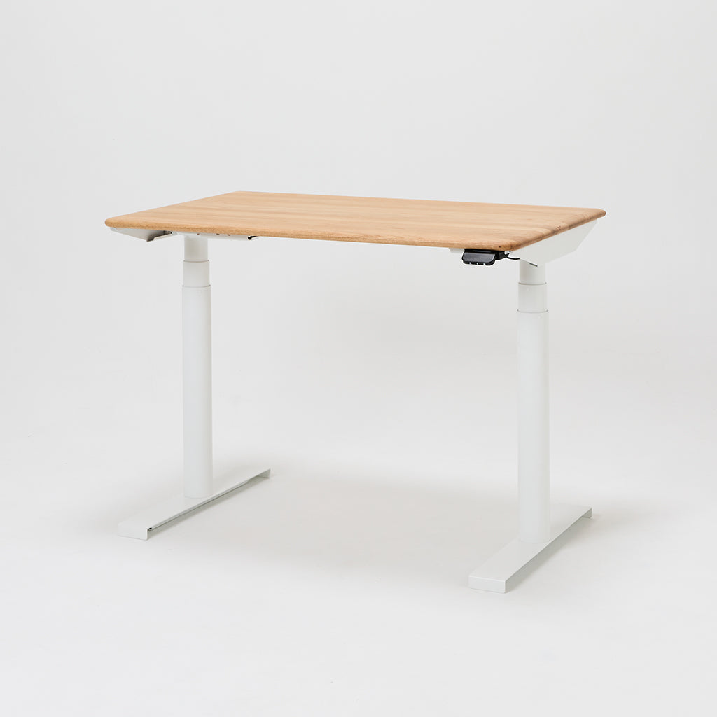 プレディデスク-オーク/ホワイト