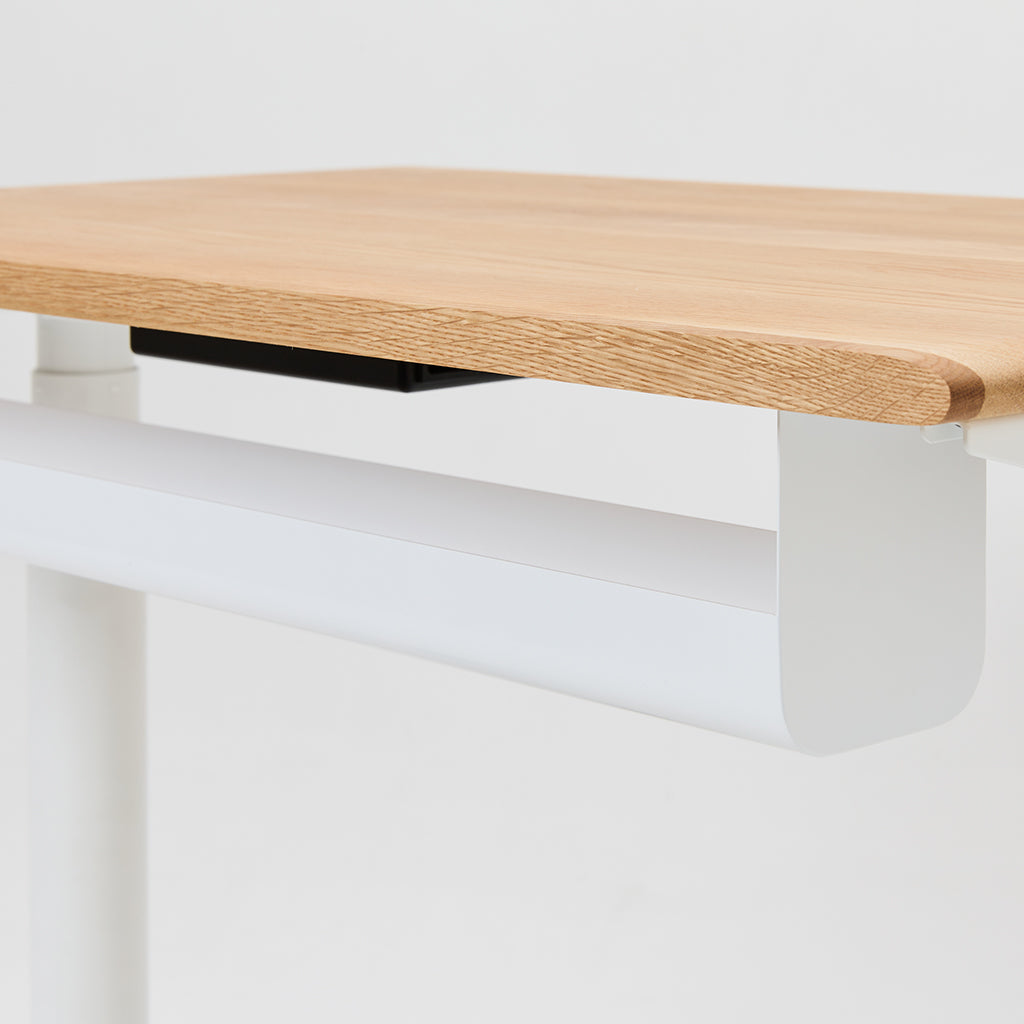 プレディデスク-オーク/ホワイト