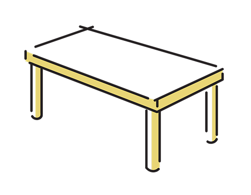 法人向けデスクモデルのイラスト